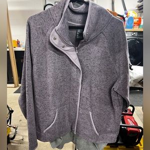 Purple champion full zip jacket sweater